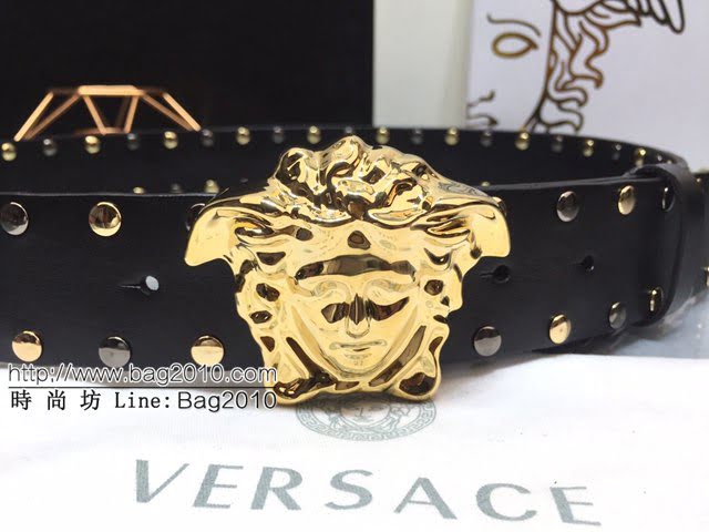 VERSVE男士皮帶 範思哲高端時尚皮帶 範思哲Versace美杜莎頭像裝飾  jjp1292